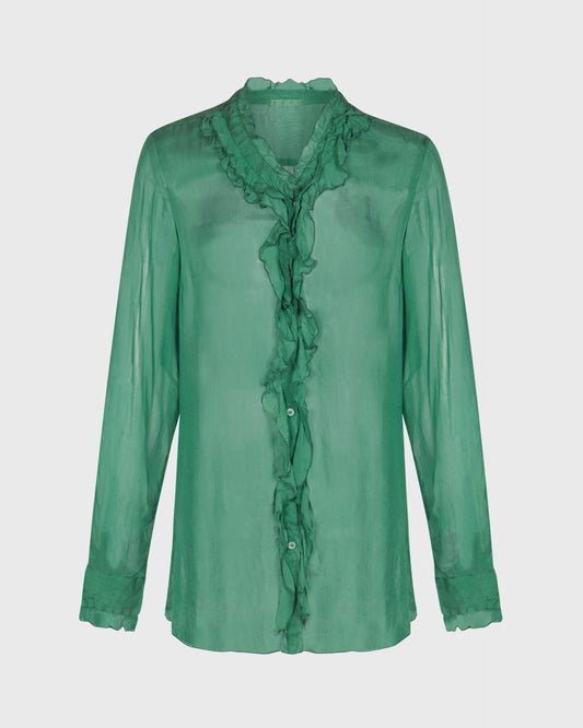 120 % Ruffle Detail Blouse