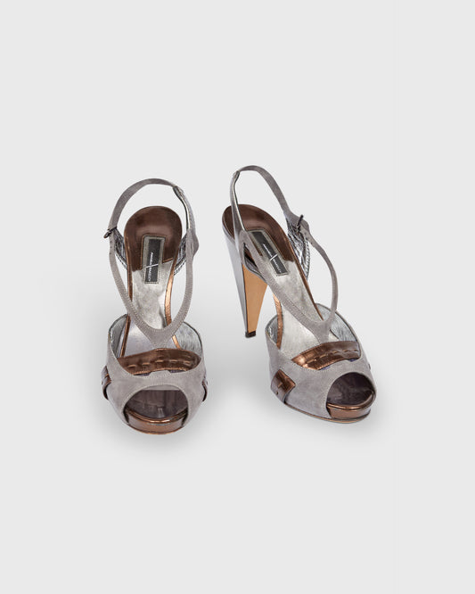 Amanda Wakeley Strappy Cone Heels