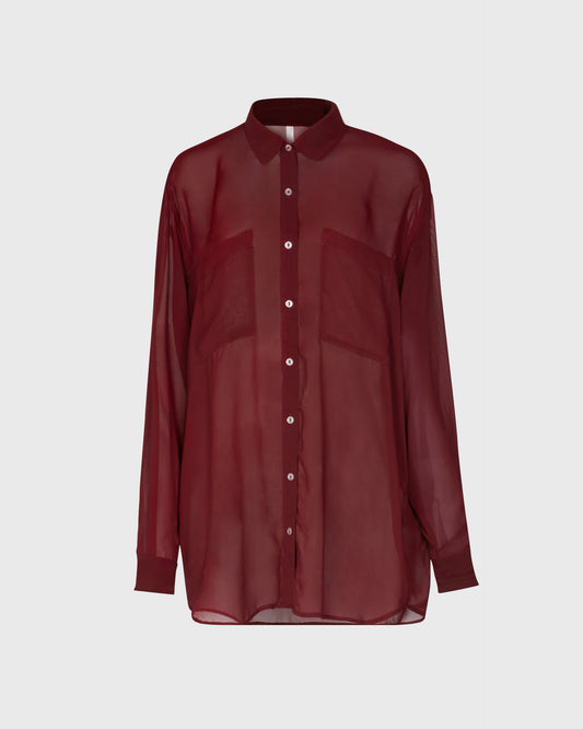 American Apparel Sheer Button Down