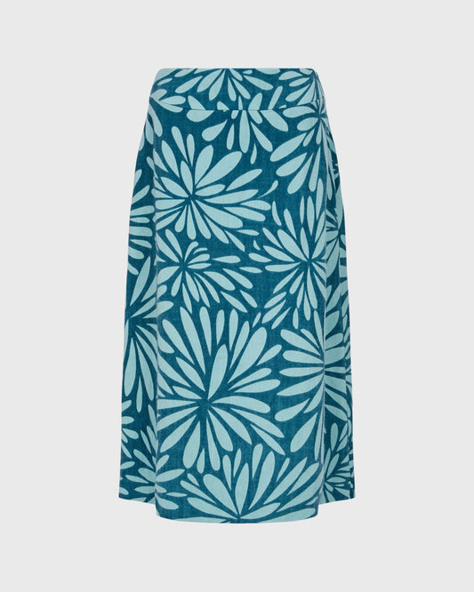 Ann-Louise Roswald Floral A-Line Midi Skirt