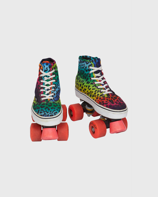 Vans Leopard print rollerskates