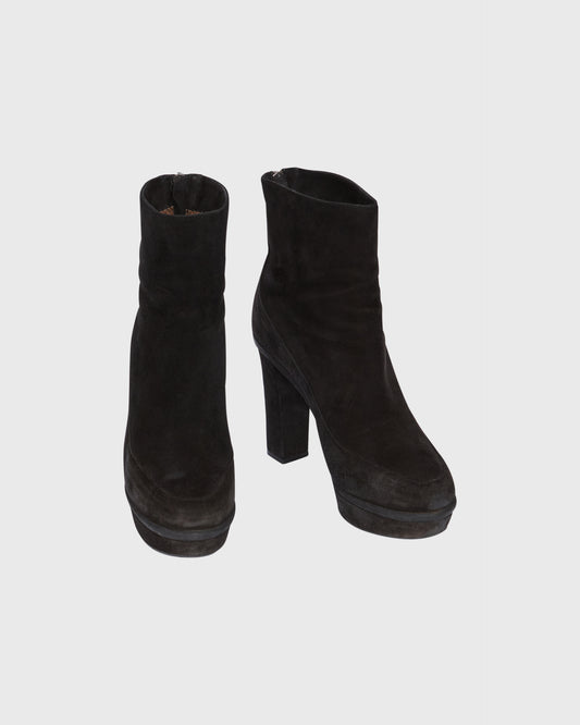 Marni Suede Platform Block Heel Boots