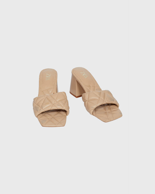 Zara Quilted Mules