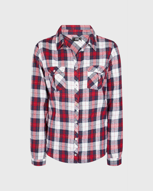 F&F Red Plaid Pattern Shirt