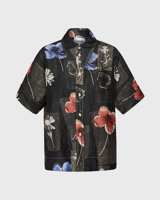 Ganni Floral S/S Shirt