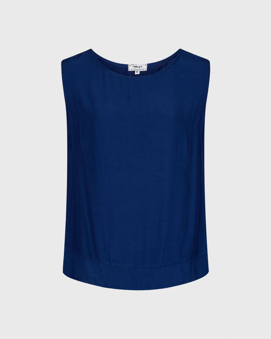 Hadong Silk High Neck Sleeveless Top