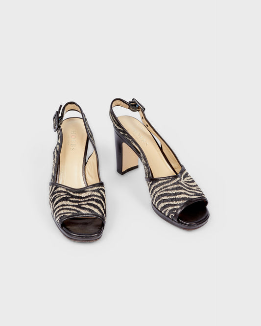 Hobbs Peep Toe Block Heel Sandals