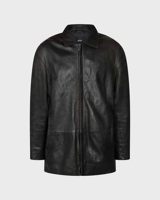 Huge Boss Vintage Oversized Leather Jacket