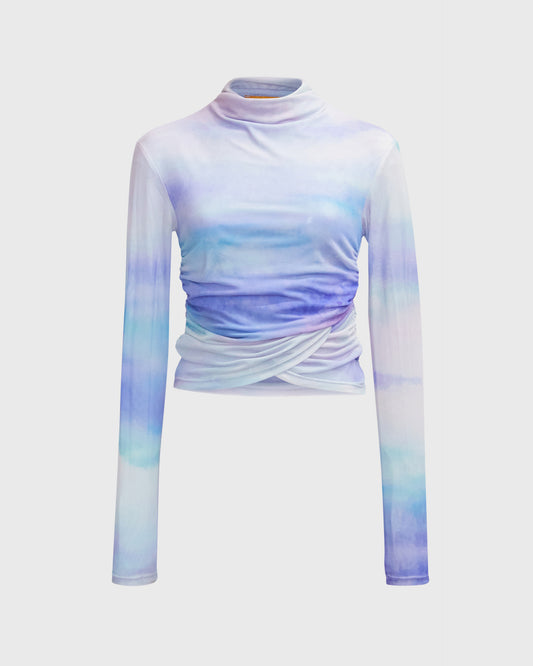 Incu Sheer High Neck LS Top