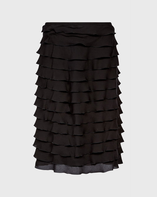 Jaeger Ruffled Midi Skirt
