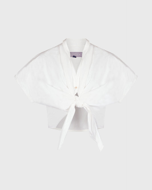 Jigsaw Short Sleeve Shirt With Tie Up