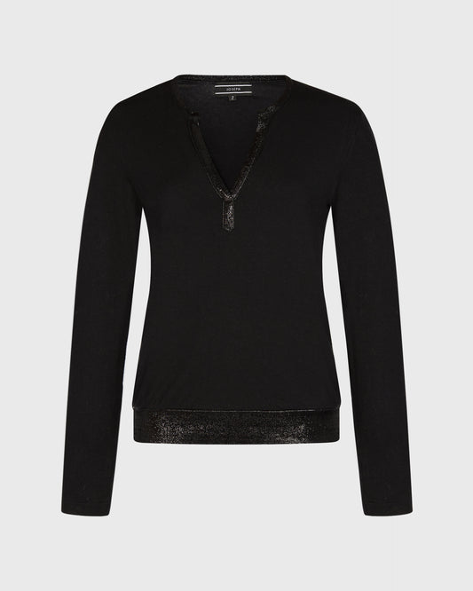 Joseph Long Sleeve Top With Slit Detail