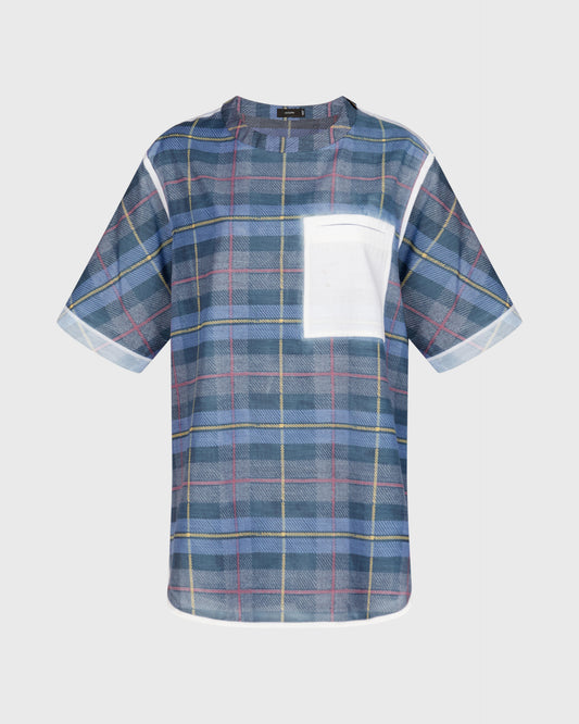Joseph Plaid Print Tshirt