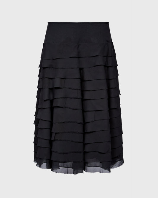 Linea Ruffled Midi Skirt