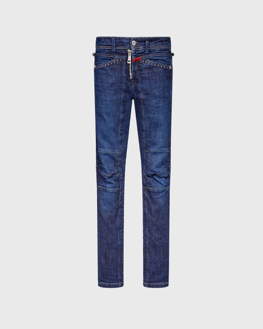 Marithe Francois Girbaud Skinny Jeans With Oversize Zip