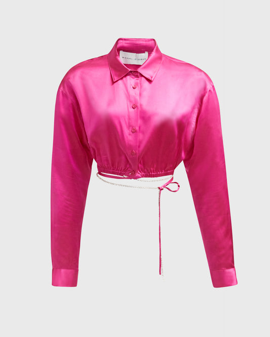 Micael Lo Sordo Cropped Long Sleeve With Chain