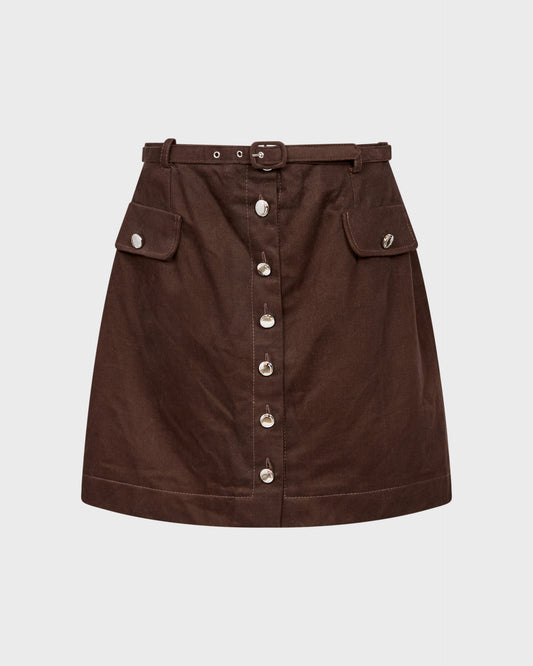 Mimmina Button Up Mini Skirt