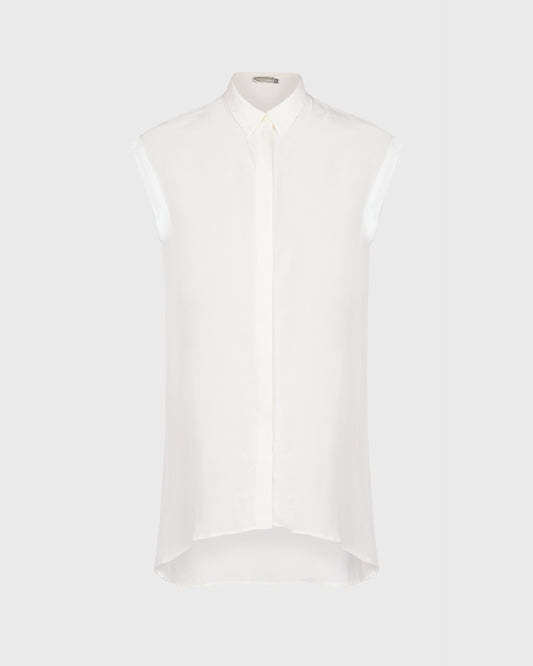 Mint Velvet Sleeveless Silk Shirt
