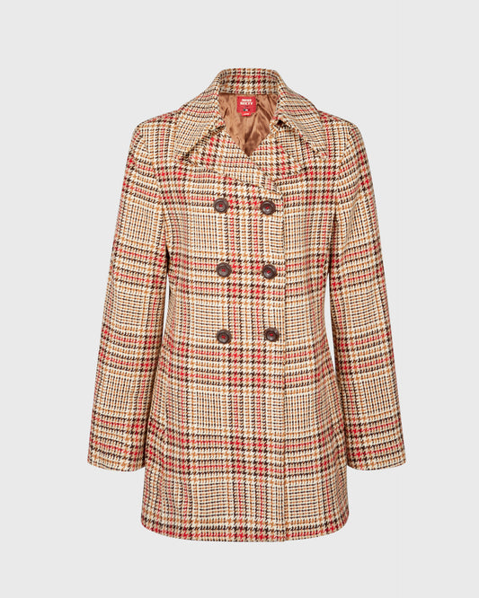 Miss Sixty Houndstooth Pea Coat
