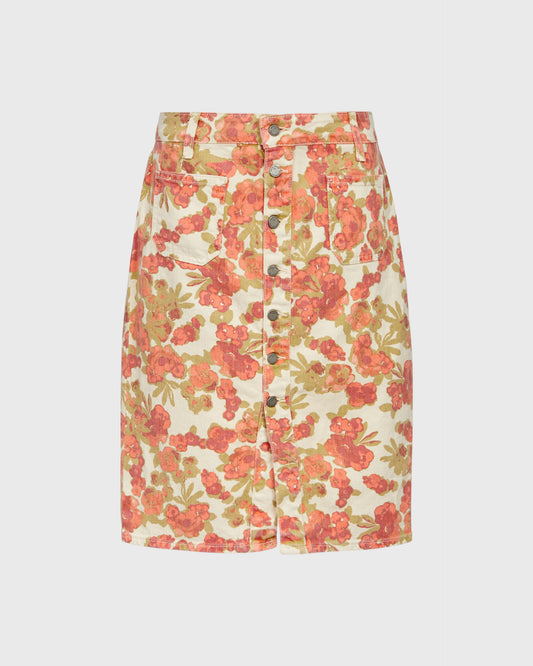 PAIGE Floral Button Skirt