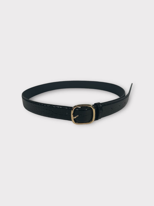 The Frankie Shop Crocodile Effect Belt