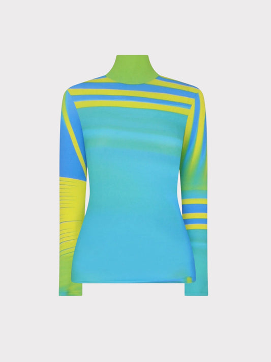 Nina Ricci Long Sleeve High Neck Top