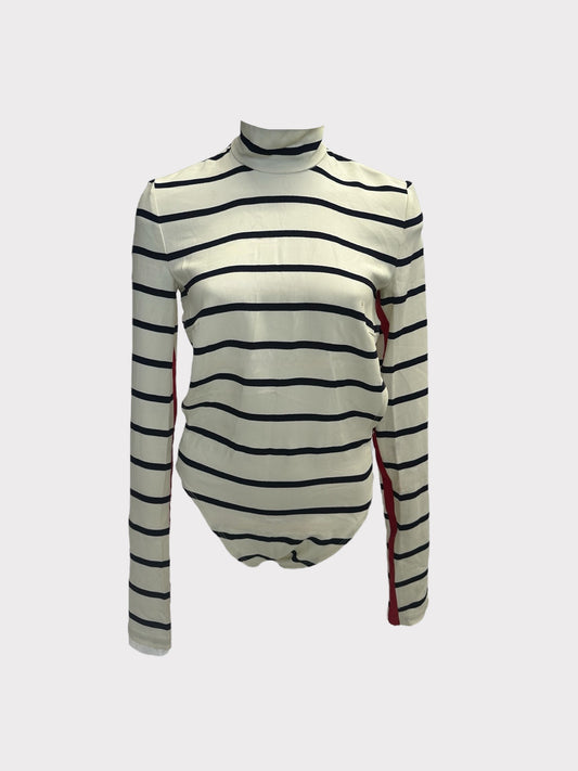 Preen By Thronton Bregazzi Nautical Stripe Bodysuit