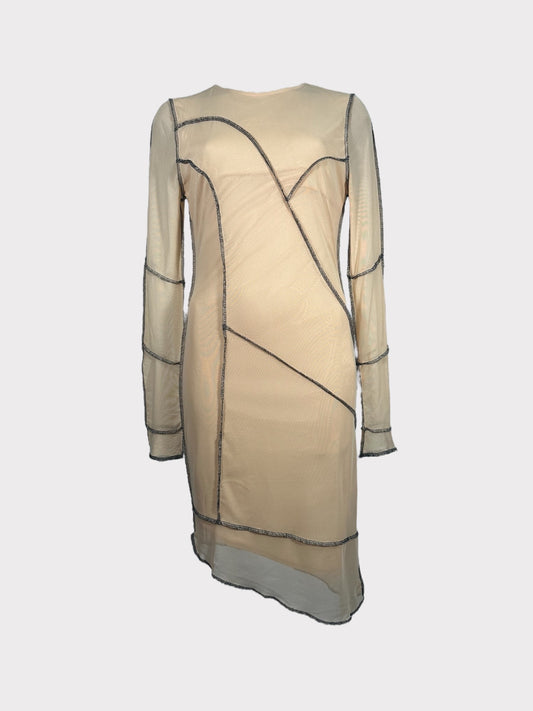 ASOS Design Nude Mini Dress