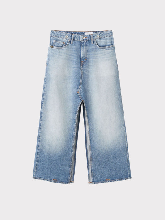 Tiger of Sweden Denim Full Length Rigid Cut Skirt