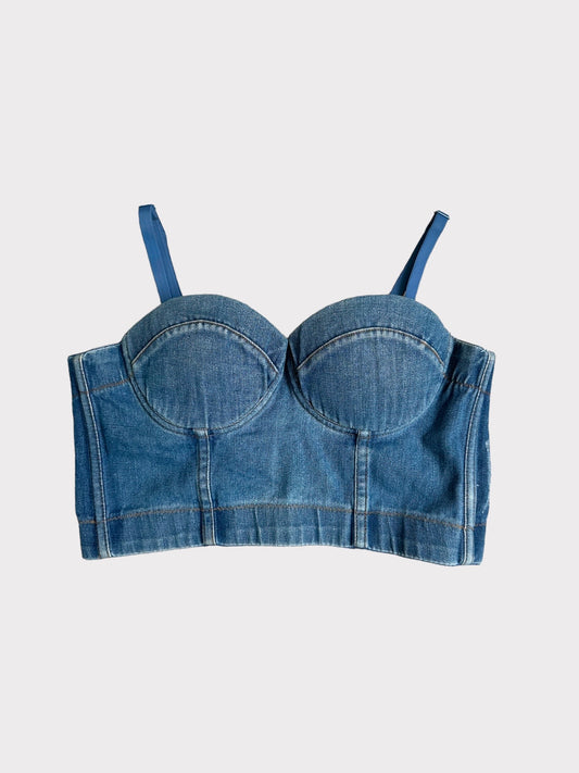 Lydia U.S.A.  Denim Bustier Top