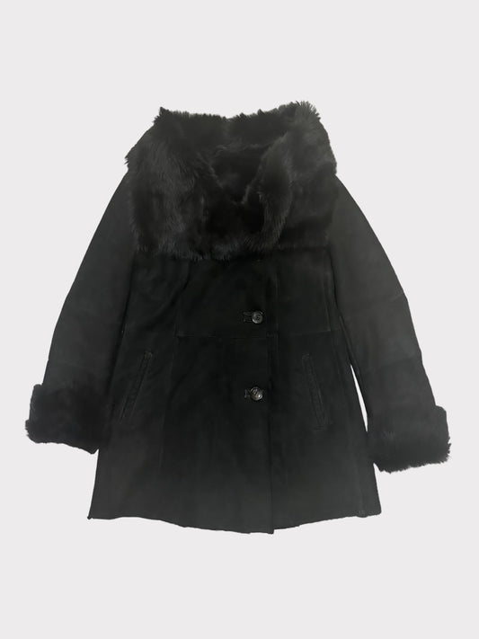 Gerard Darel Sheepskin Suede Coat