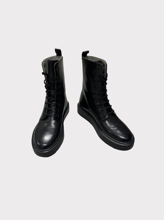 Grenson Flatform sole lace up boots