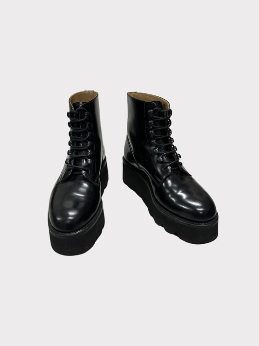 Grenson Flatform Lace Up Boots