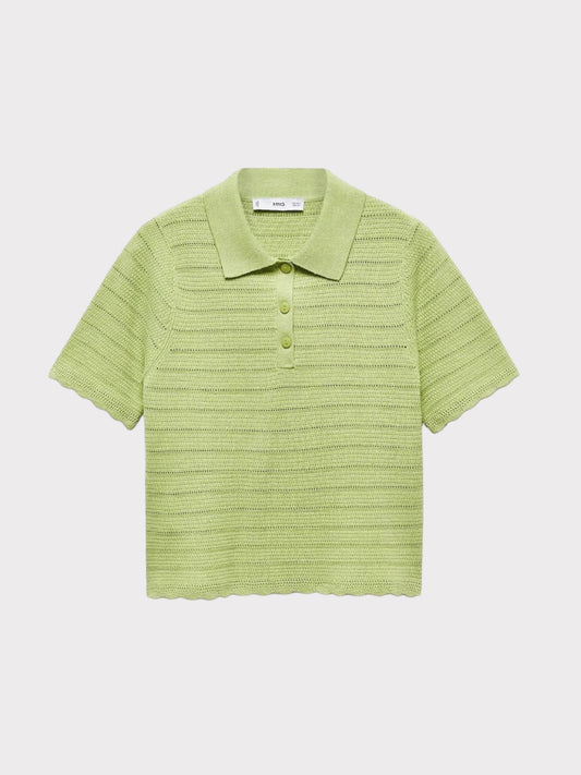 Mango Knitted Polo Tee