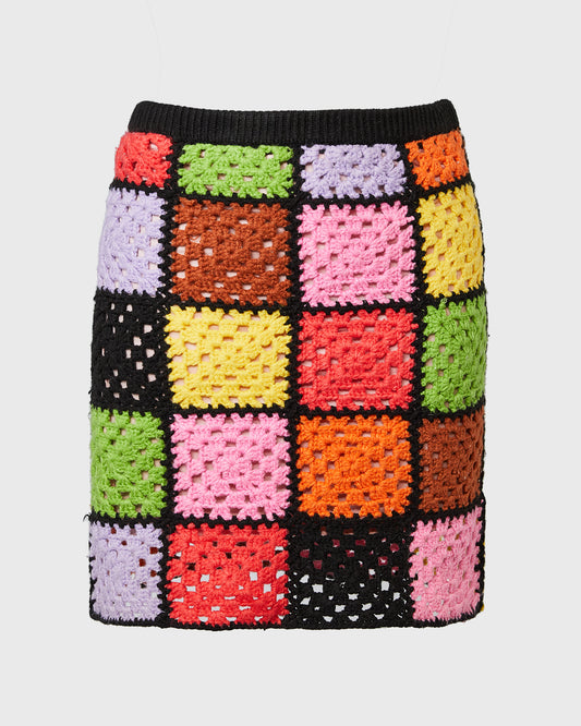 Ragged Preist Crochet Mini Skirt