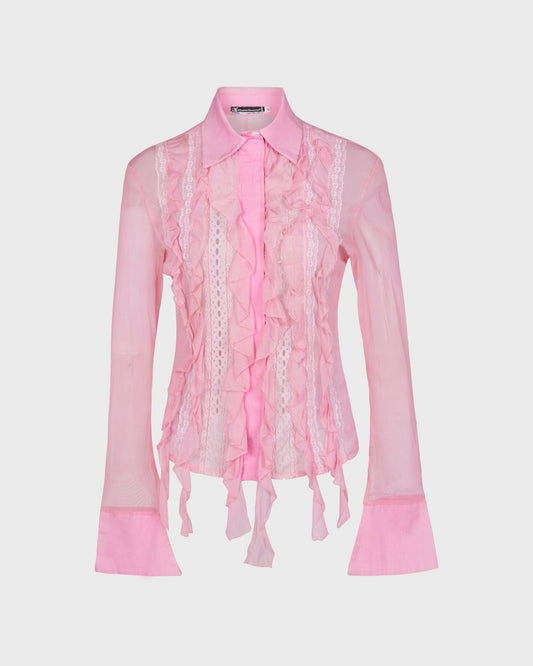 Rinascimento Ruffle And Lace Shirt