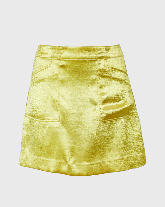Silence and Noise Silence & Noise Chartreuse Mini Skirt