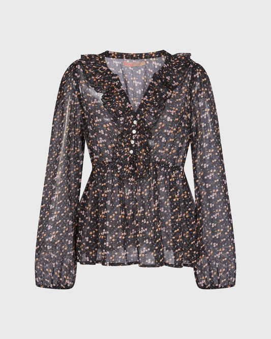 Saint Tropez Floral Mesh Blouse