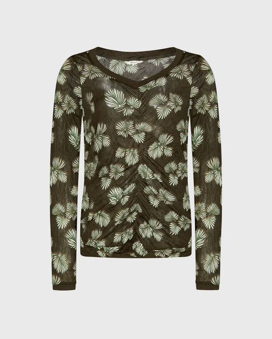 Sandwich V-Neck Floral Long Sleeve