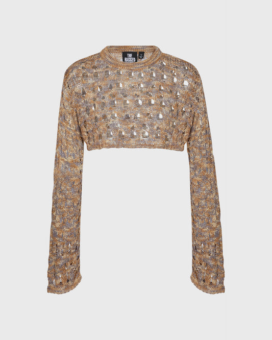 The Ragged Priest Knitted cropped sweater