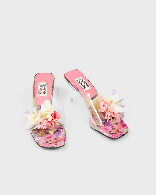 Timothy Hitsman Mules With Flower Detail