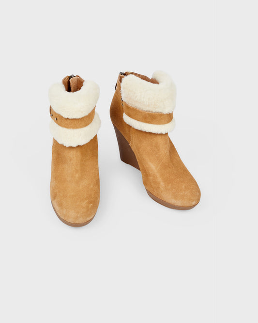 Ugg Sheepskin Wedge Booties