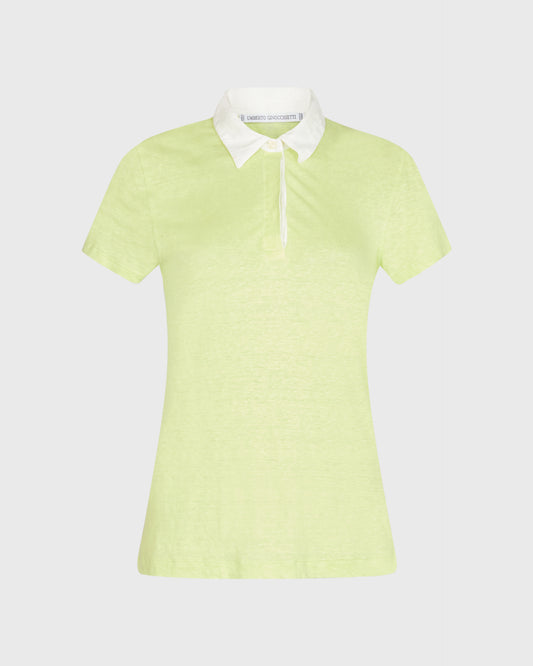 Umberto Ginocchietti Polo Shirt With White Collar