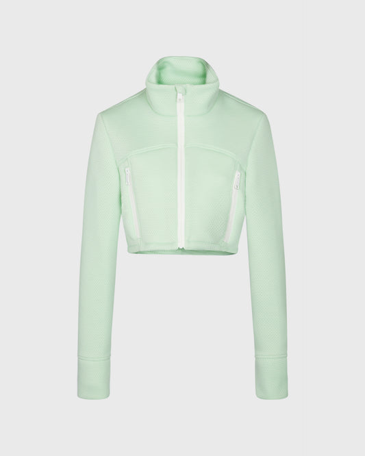 Unbranded Cropped quilted jacket with zips