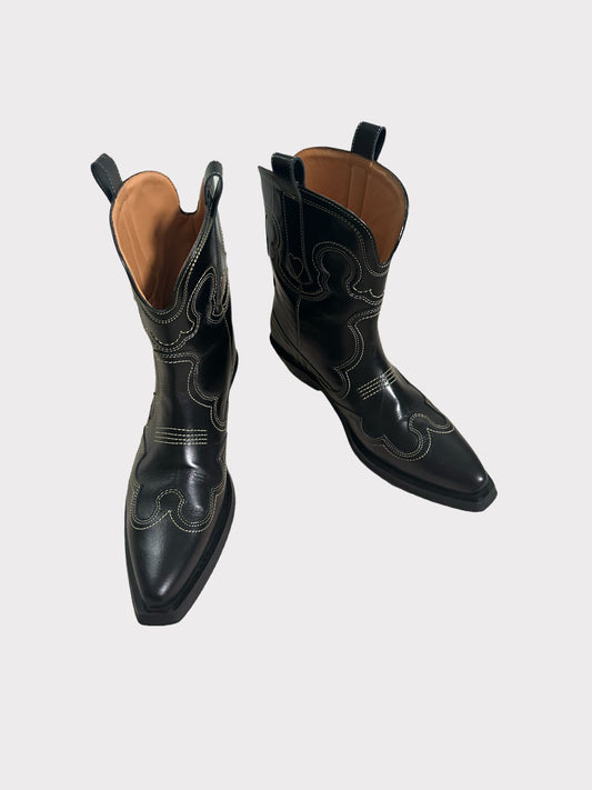 Ganni Cowboy Boots