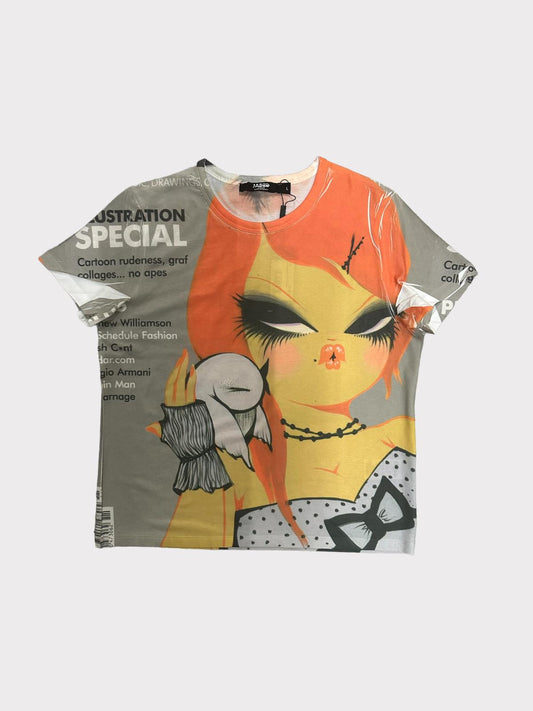 Jaded 2003 Tee Sleazenation Print Top