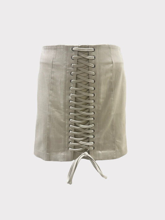 H&M Lace up mini skirt