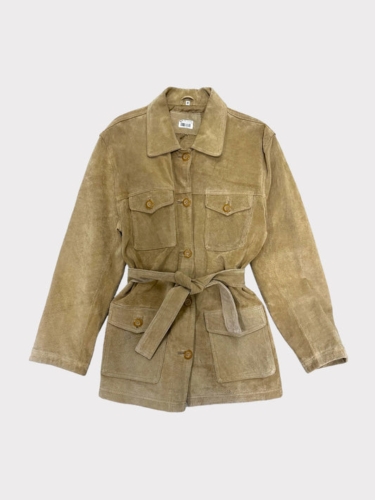 Suede Belted Jacket