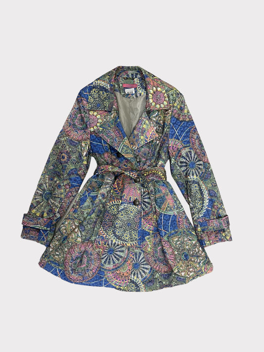 Joe Brown Multi Colour Pea Coat With Broderie Overlay
