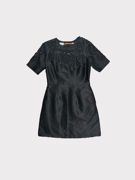 Thurley Mini Dress With Black Beads